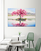 Obraz Maľba rozkvitnutý strom 1388